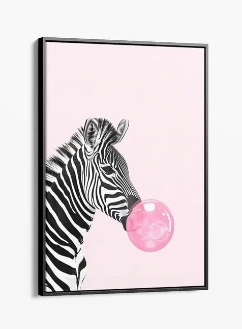 ANIMAL ART ZEBRA PINK BUBBLE
