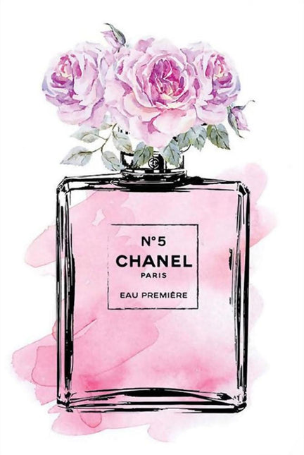 FASHION BRAND CHANEL PERFUME WITH FLOWERS