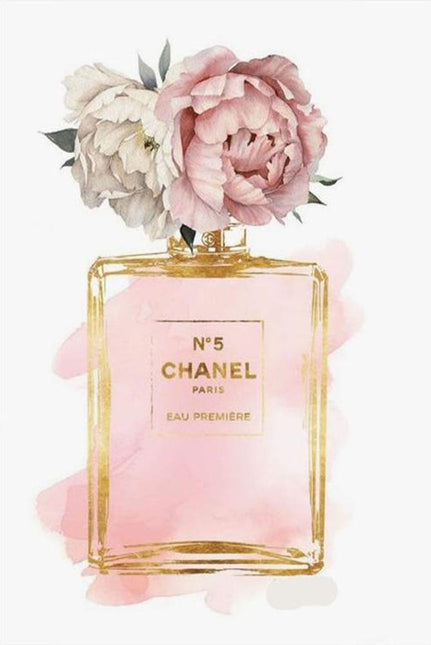 FASHION BRAND CHANEL PERFUME WITH FLOWERS
