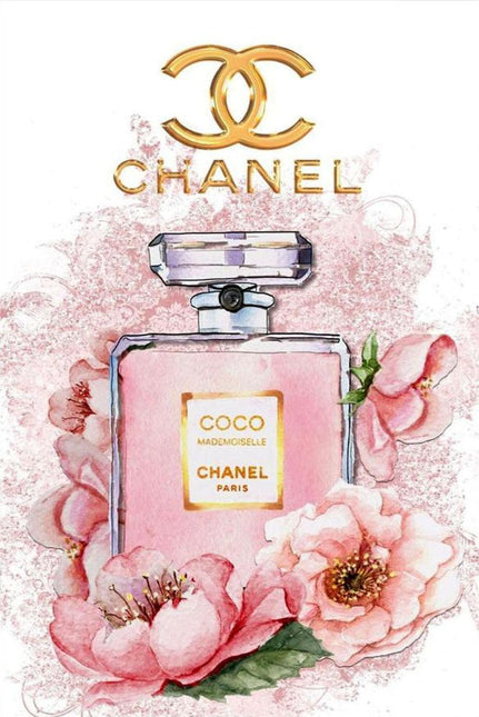 FASHION BRAND CHANEL PERFUME WITH FLOWERS
