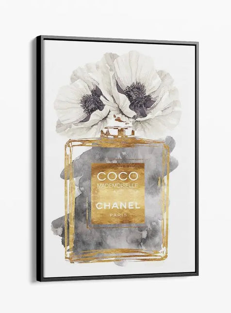 FASHION BRAND CHANEL PERFUME WITH FLOWERS