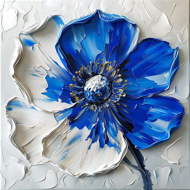 POPPY PALETTE KNIFE PAINTING CANVAS & ART PRINTS