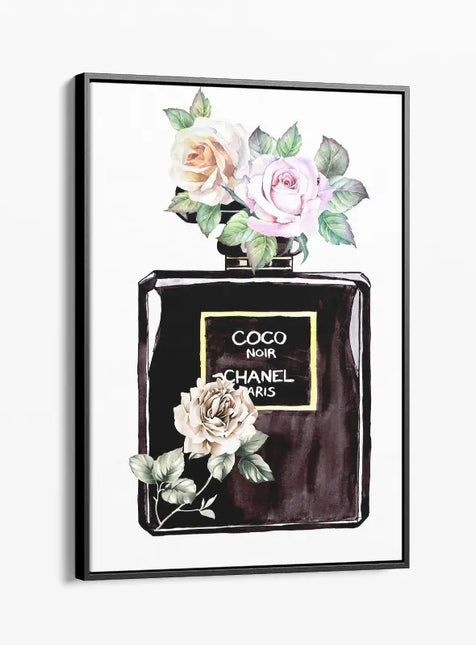 FASHION BRAND CHANEL PERFUME WITH FLOWERS