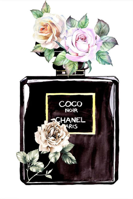 FASHION BRAND CHANEL PERFUME WITH FLOWERS