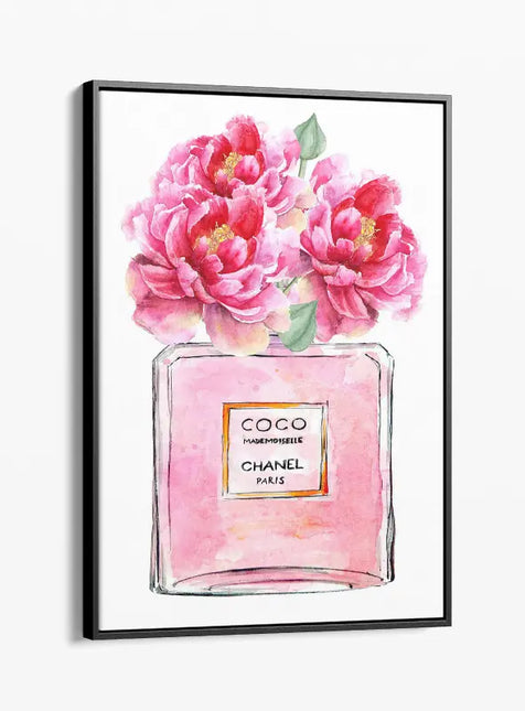 FASHION BRAND CHANEL PERFUME WITH FLOWERS