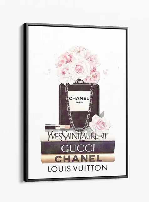 FASHION BRAND CHANEL PERFUME WITH FLOWERS