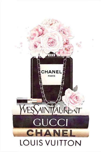 FASHION BRAND CHANEL PERFUME WITH FLOWERS