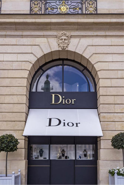 FASHION BRAND DIOR SHOP FRONT DOOR
