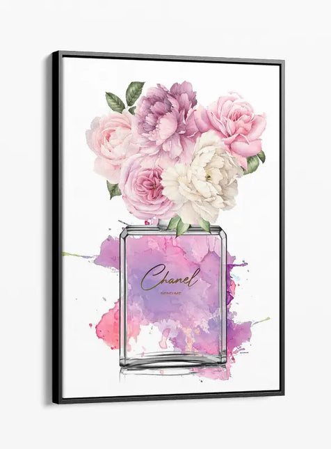 FASHION BRAND CHANEL PERFUME WITH FLOWERS