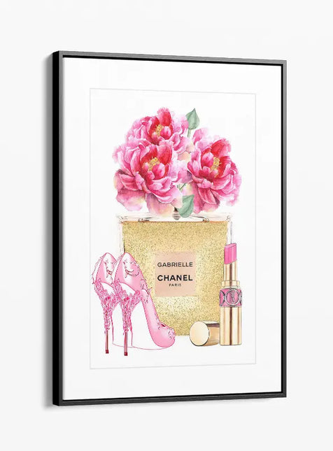 FASHION BRAND CHANEL PERFUME WITH FLOWERS