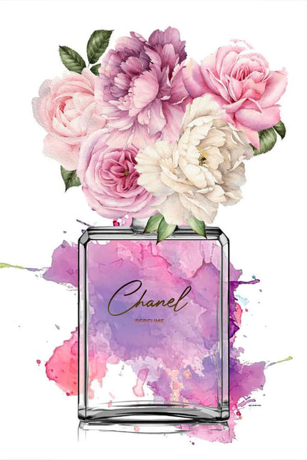 FASHION BRAND CHANEL PERFUME WITH FLOWERS