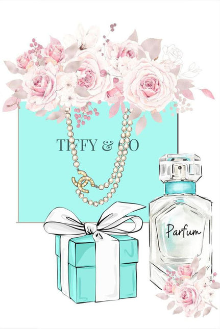 FASHION BRAND CHANEL PERFUME WITH FLOWERS