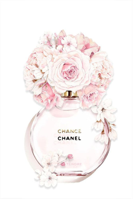 FASHION BRAND CHANEL PERFUME WITH FLOWERS