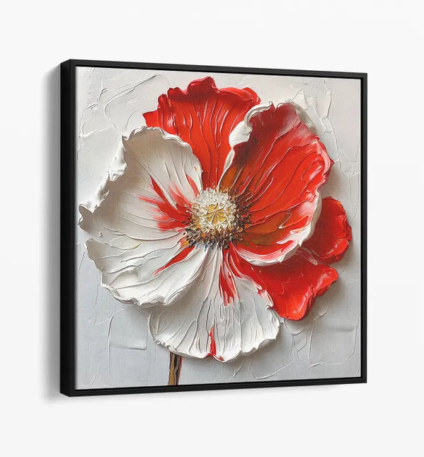 POPPY PALETTE KNIFE PAINTING CANVAS & ART PRINTS
