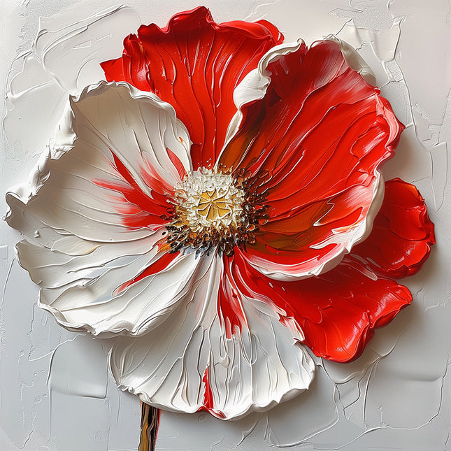 POPPY PALETTE KNIFE PAINTING CANVAS & ART PRINTS