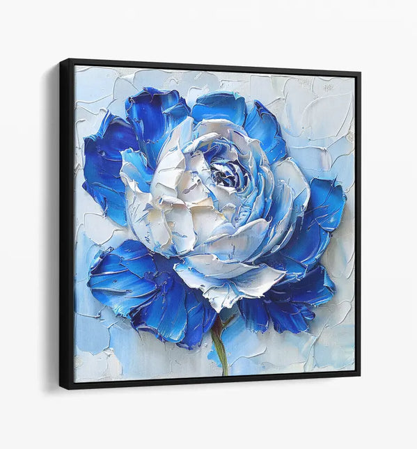 ROSE PALETTE KNIFE PAINTING CANVAS & ART PRINTS