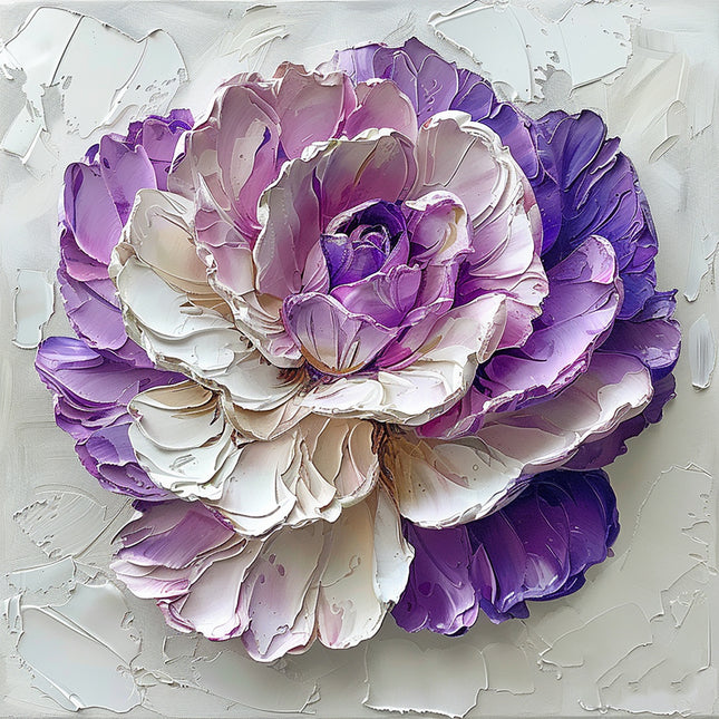 ROSE PALETTE KNIFE PAINTING CANVAS & ART PRINTS