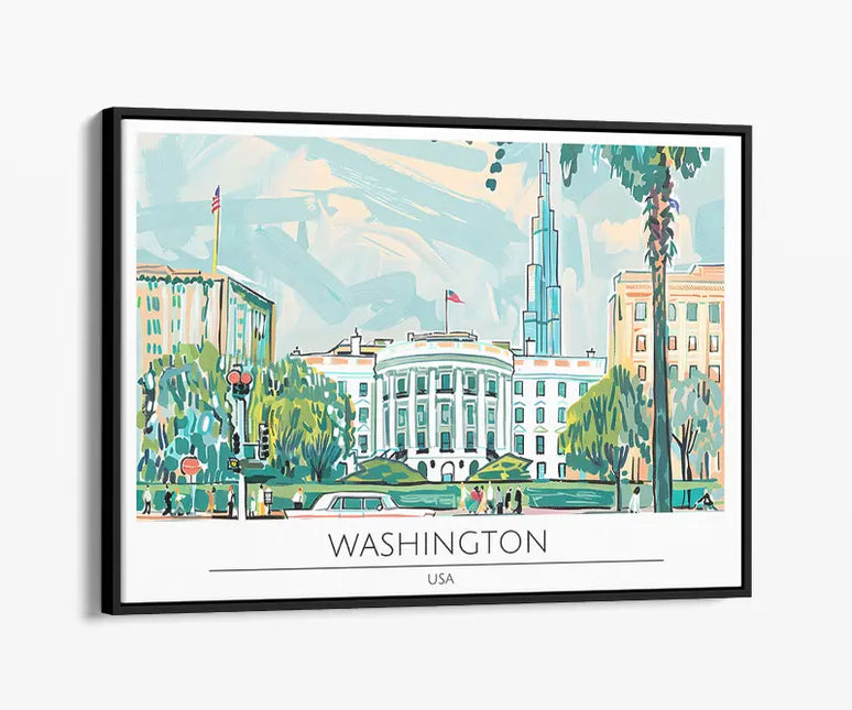 TRAVEL ART WASHINGTON USA
