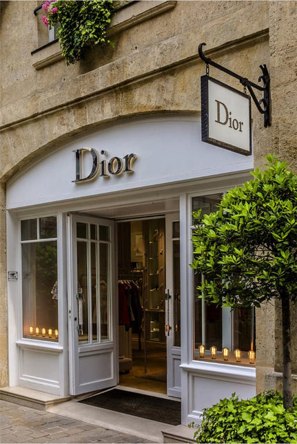 FASHION BRAND DIOR SHOP FRONT DOORS