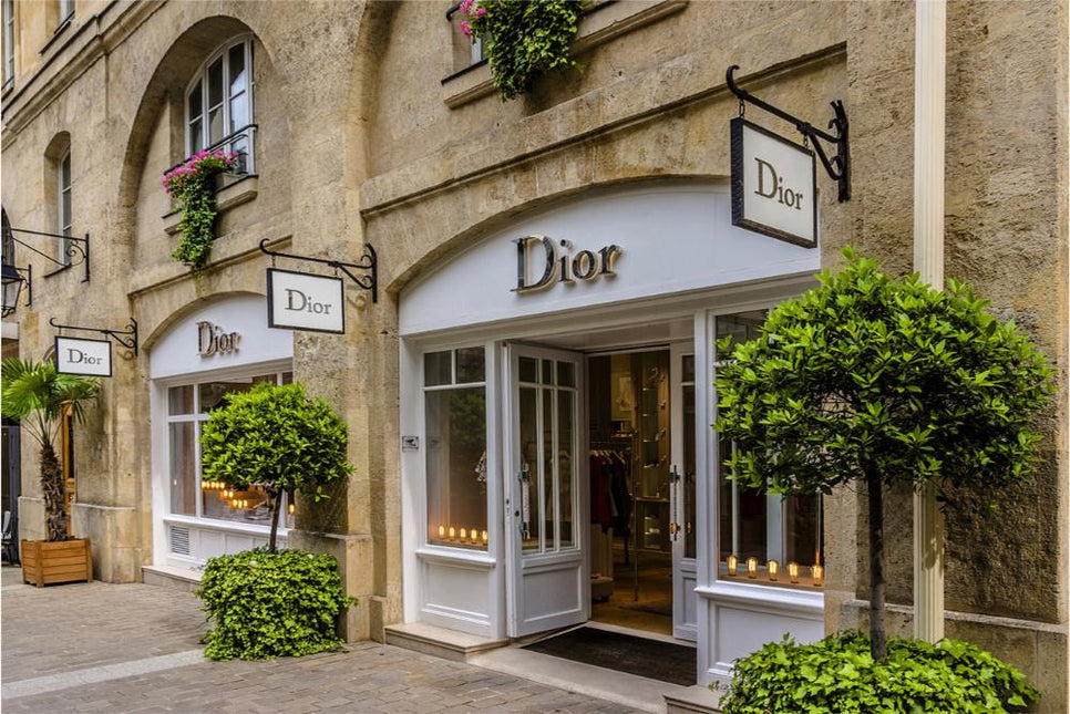 FASHION BRAND DIOR SHOP FRONT DOORS