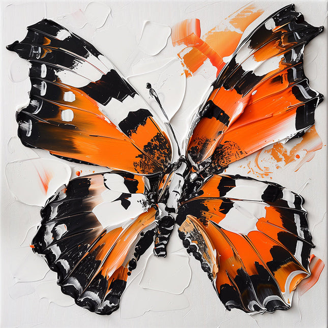 BUTTERFLY PALETTE KNIFE PAINTING CANVAS & ART PRINTS