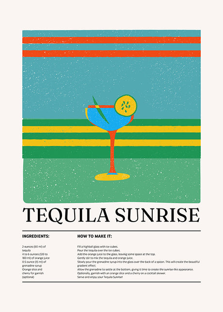 BAR ART TEQUILA SUNRISE