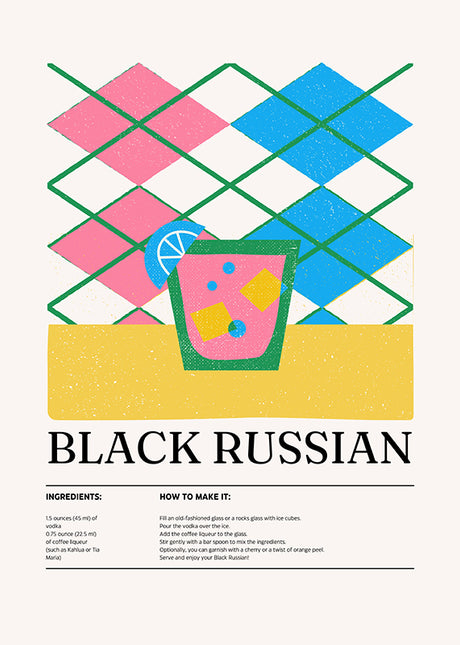 BAR ART BLACK RUSSIAN