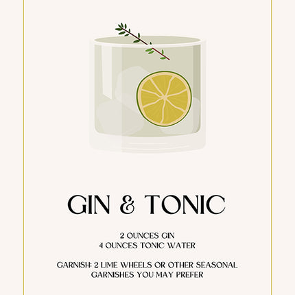 BAR ART GIN & TONIC