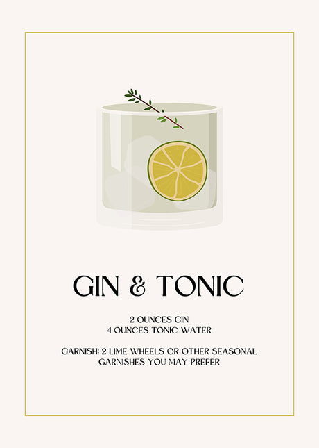 BAR ART GIN & TONIC