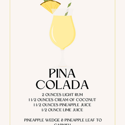 BAR ART PINA COLADA