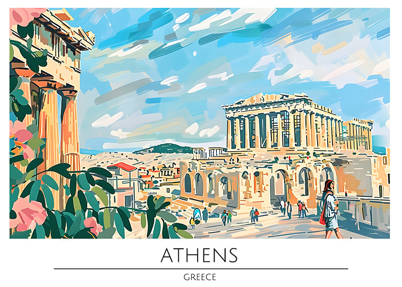 TRAVEL ART ATHENS GREECE