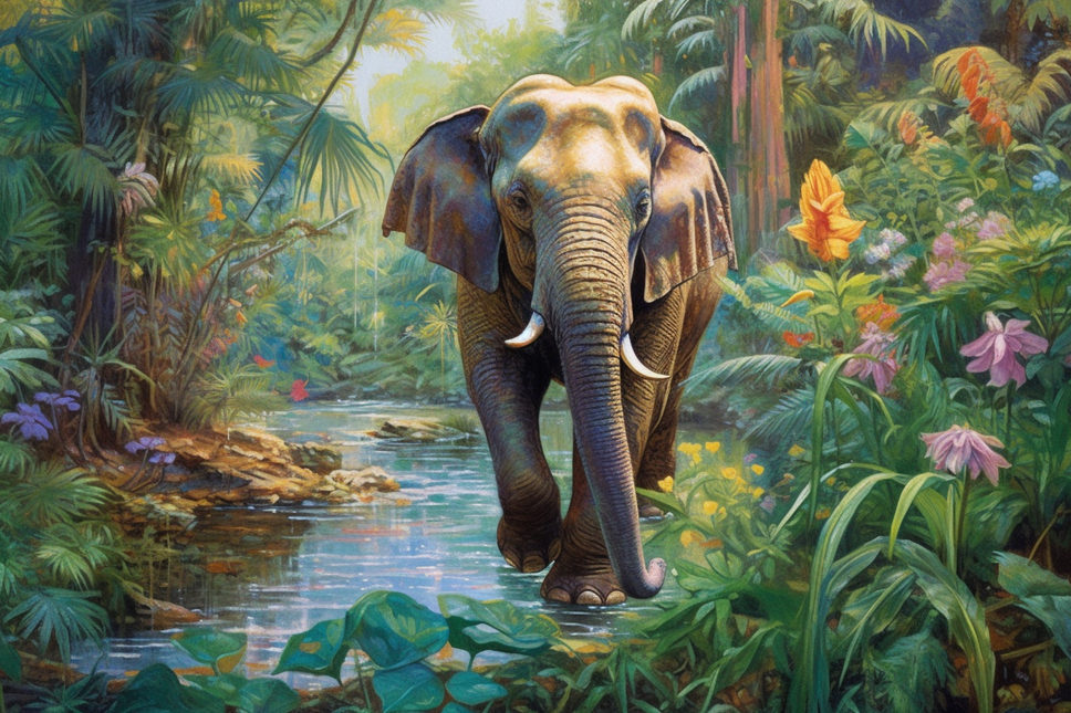 ANIMAL ART ELEPHANT
