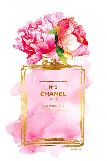 FASHION BRAND CHANEL PERFUME WITH FLOWERS