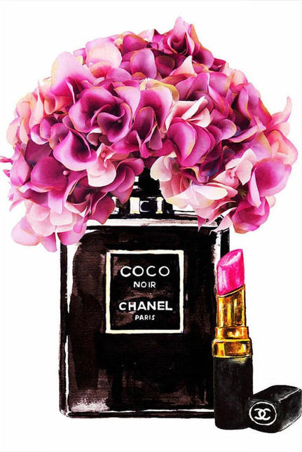 FASHION BRAND CHANEL PERFUME WITH FLOWERS