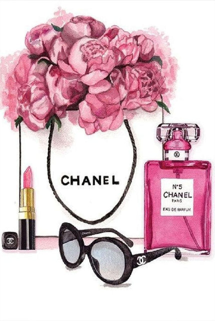 FASHION BRAND CHANEL PERFUME WITH FLOWERS