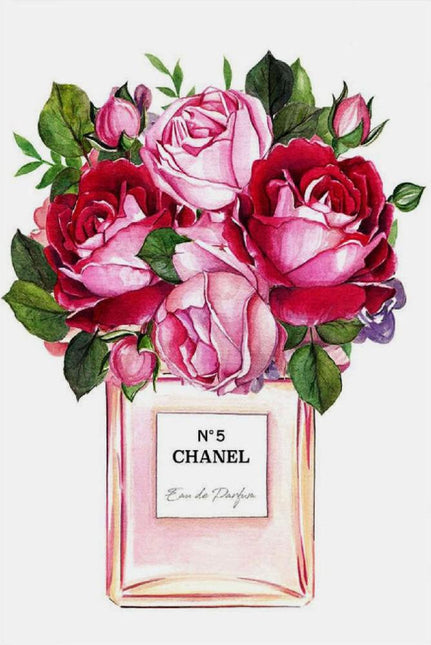 FASHION BRAND CHANEL PERFUME WITH FLOWERS