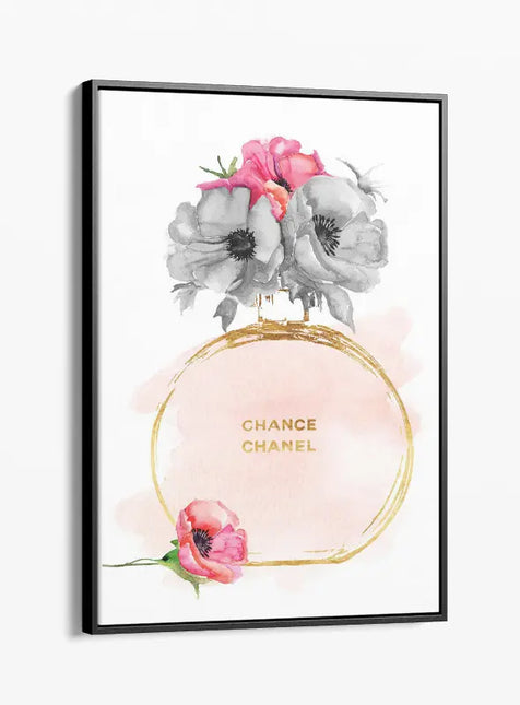 FASHION BRAND CHANEL PERFUME WITH FLOWERS