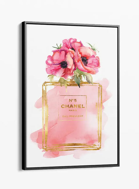 FASHION BRAND CHANEL PERFUME WITH FLOWERS