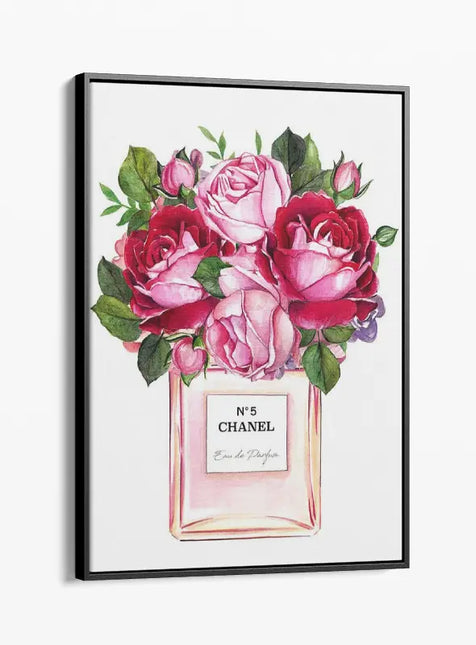 FASHION BRAND CHANEL PERFUME WITH FLOWERS