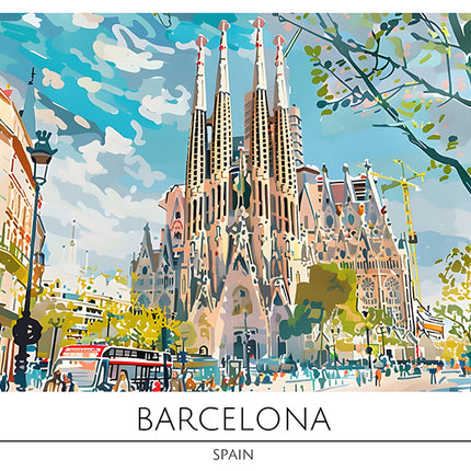 TRAVEL ART BARCELONA SPAIN