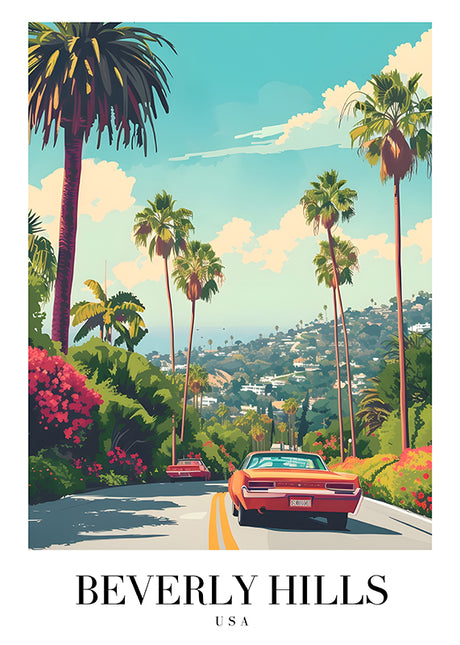 TRAVEL ART BEVERLY HILLS USA