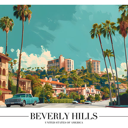 TRAVEL ART BEVERLY HILLS USA