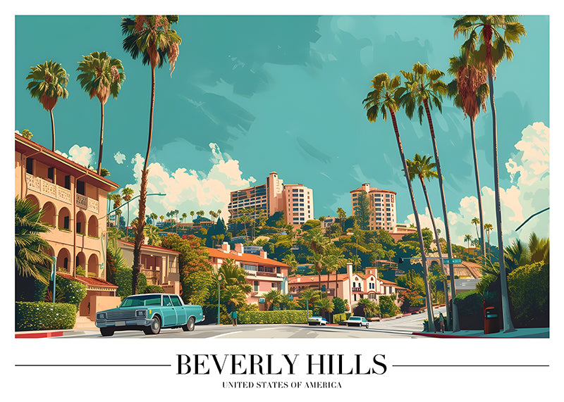 TRAVEL ART BEVERLY HILLS USA