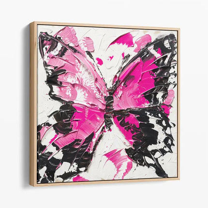 BUTTERFLY PALETTE KNIFE PAINTING CANVAS & ART PRINTS