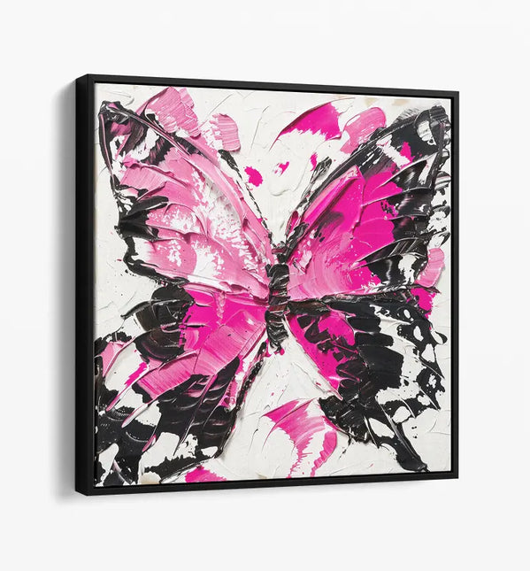 BUTTERFLY PALETTE KNIFE PAINTING CANVAS & ART PRINTS