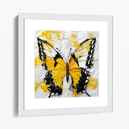 BUTTERFLY PALETTE KNIFE PAINTING CANVAS & ART PRINTS