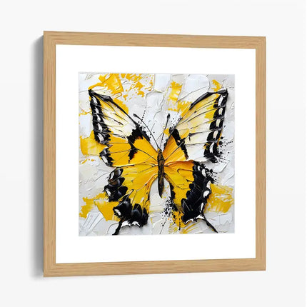 BUTTERFLY PALETTE KNIFE PAINTING CANVAS & ART PRINTS