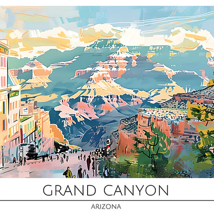 TRAVEL ART GRAND CANYON ARIZONA