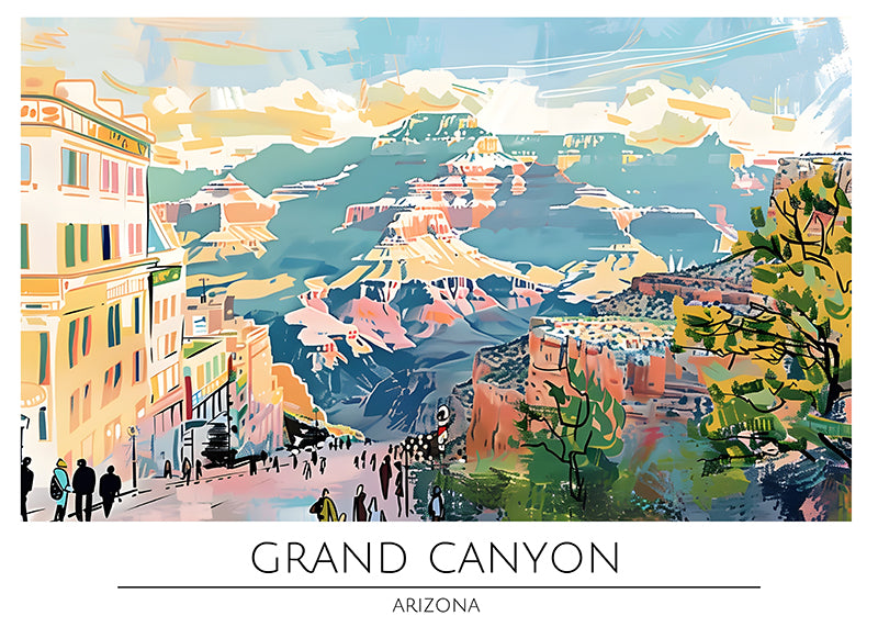 TRAVEL ART GRAND CANYON ARIZONA