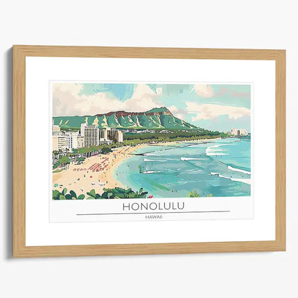 TRAVEL ART HONOLULU HAWAII